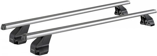 Menabo Complete Set Aluminum Car Roof Bars Omega L 130 Cm Silver Peugeot Partner Iii 2018>-2 Pieces 10630 Mb+13470 Mb Mp.pe.13470/mb-omgs-18