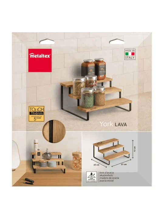 Metaltex Wooden Tiered Appetizer Stand