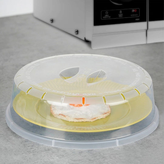 Koopman Microwave Oven Cover 24 Cm Diameter Transparent Material Pp