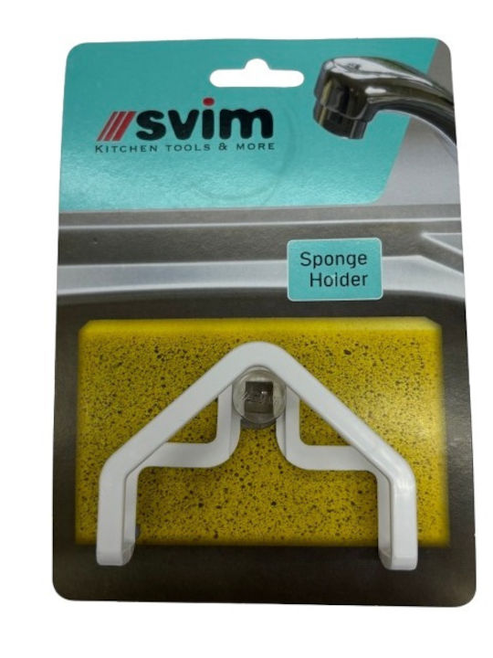 Svim Sponge Holder Suction Cup Kitchen Sink Plastic