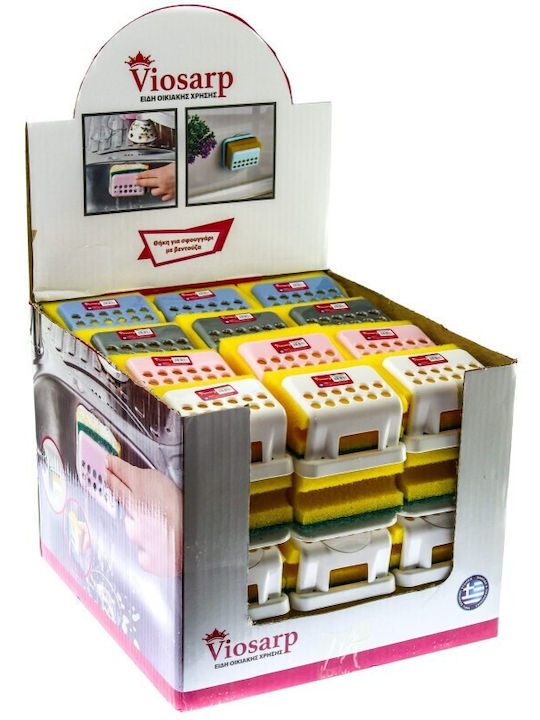 Viosarp Suport Pentru Burete Din Plastic Roz