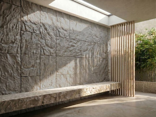 Panouri Decorative 3D Cu Adeziv Gri 60x120cm