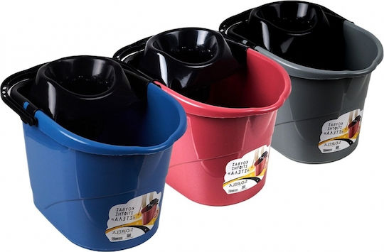 Sidirela Mop Bucket with Squeezer Plastic Stella White
