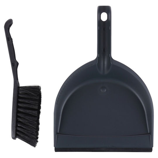 Black Dustpan & Brush Set