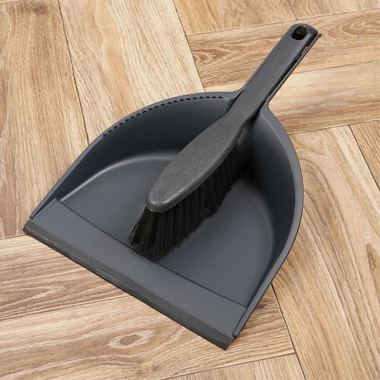 Black Dustpan & Brush Set
