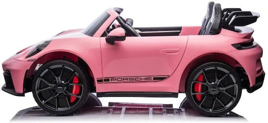 Porsche GT3 Двуместна с Дистанционно Управление Лицензиранa 12 Волта Розова за 2+ Години