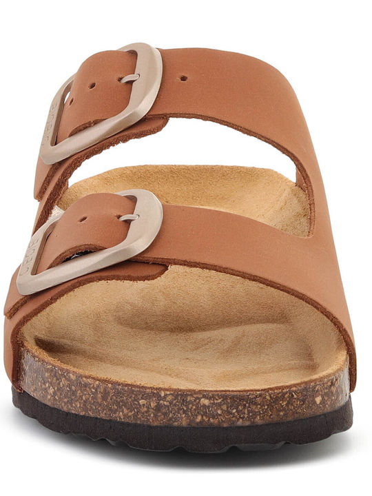 Sandale Casual Damă Din Piele Maro Regular Fit