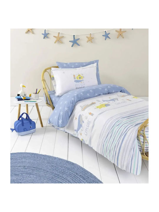 Nima Sea Kids Pillowcase Made of 100% Cotton Multicolour