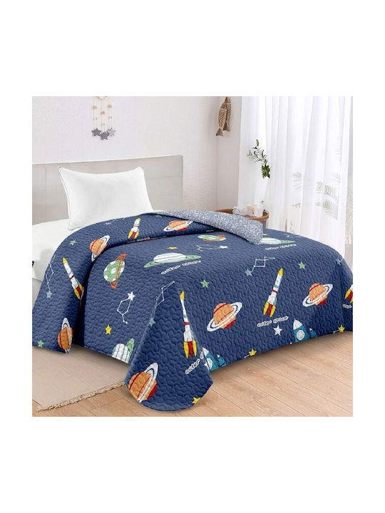 Adam Home Παιδικό Κουβερλί Μονό 330 Μπλε 160x220εκ.
