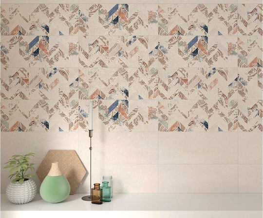 Fiore Ceramica Placă Perete Bucătărie / Baie Ceramic Mat 50x20cm Multicolor