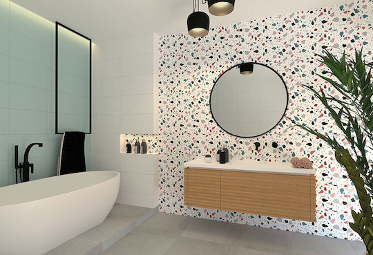 Hatz Плочка За под / стена На закрито Керамичен Сияен 60x30см Mosaic