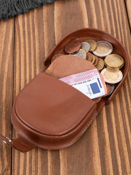 Leather Men's Travel Wallet Brown