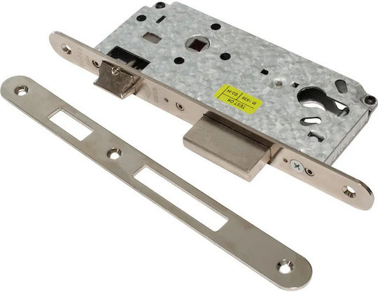 Cisa Einbauschloss Vordertür Oval Breite Zunge Zentrum 40mm Silber Farbe Gelb Größe 40mm