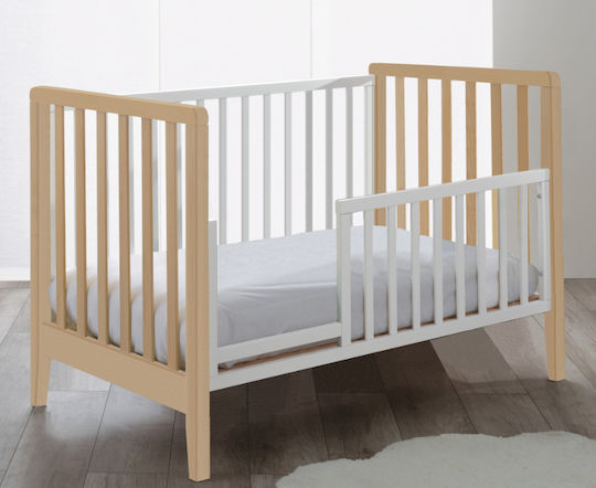 Pali Polymorphische Babybett Win Braun mit Matratze & Räder