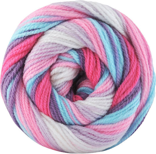 Kamgarn Cicibebe Batik Νημα Πλεξιματος Col550-30 Γαλαζιο-φουξια-μωβ Πολυχρωμο Ακρυλικο 100gr 360mtr