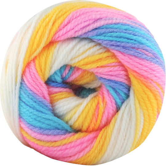 Kamgarn Cicibebe Batik Knitting Yarn Col550-62 Candy Multicolour Acrylic 100gr 360mtr