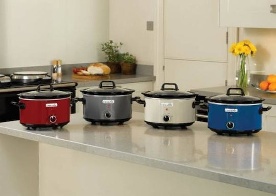 Crock Pot Бавно Готвещ Уред 210W с Капацитет 3.5л Червен