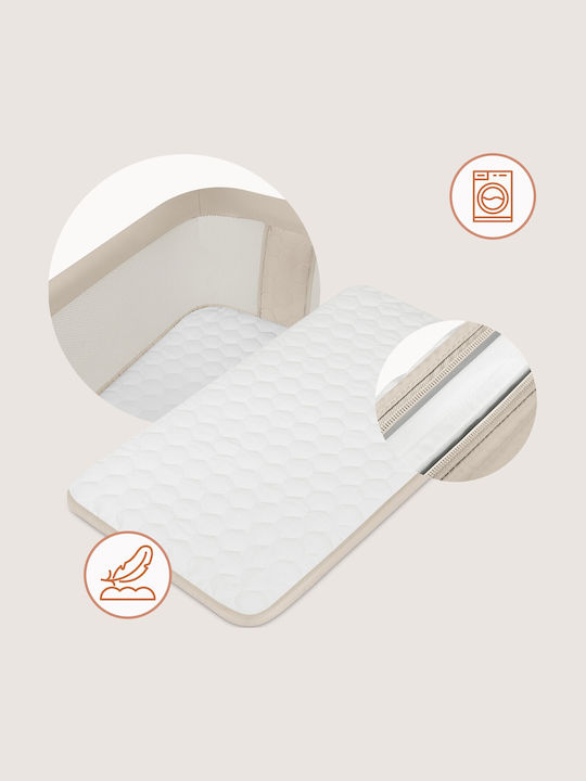 Lionelo Cradle Pari with Mattress and Wheels Beige