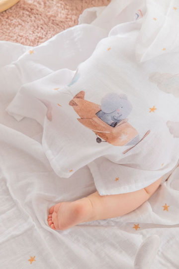 SteweHome Kinder Strandponcho Baumwolle Muslina