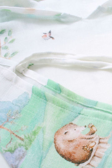 Stewehome Baby Poncho 100% Cotton Animal Pattern · Ste-025539-v53941