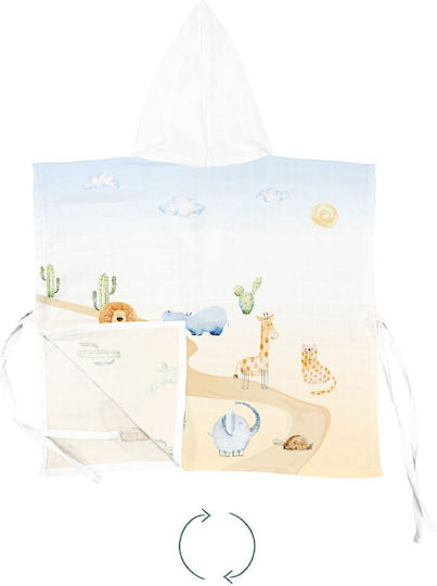 Stewehome Kid's Muslin Cotton Poncho · Ste-025499-v53645
