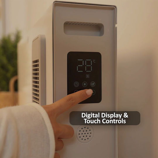 HomeVero Θερμοπομπός Δαπέδου 2000W με Ηλεκτρονικό Θερμοστάτη 58x41cm Λευκός