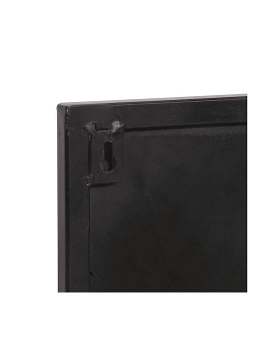 vidaXL Κρεμάστρα Τοίχου Ξύλινη 6 Θέσεων Μαύρη 90x30x11cm