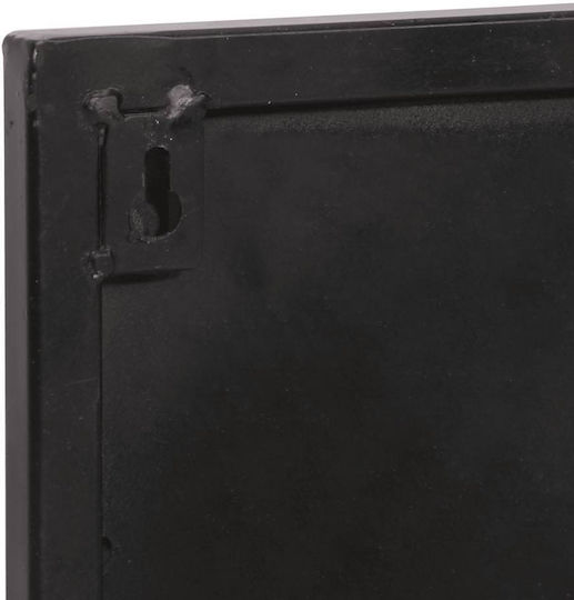 vidaXL Κρεμάστρα Τοίχου Ξύλινη 6 Θέσεων Μαύρη 90x30x11cm