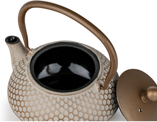 Bredemeijer Teapot Teapot with Filter Cast Iron Beige