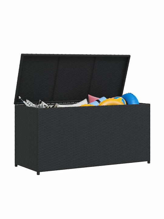 vidaXL Outdoor Storage Box Black L120xW50xH60cm