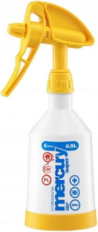 Kwazar Mercury Super Cleaning Pro+ 360˚ Household Sprayer Direct Pressure Red 1000ml