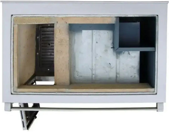 Senko SG-90 Metalic Cuptor pe lemne cu cuptor 7.5kW Inox Mat