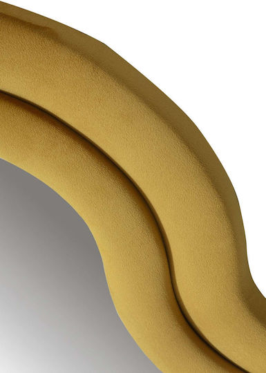 Hanah Home Oglindă De Podea Asimetrică Cu Cadru Din Lemn Galben 170x65cm