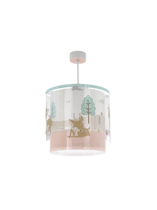 Ango Loving Deer Single-Light Kids Ceiling Light Hanging 15W with E27 Base Green