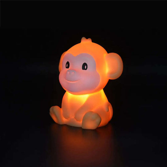 Dhink Lămpă De Veghe Pentru Copii Led Monkey Cu Baterii Galbenă