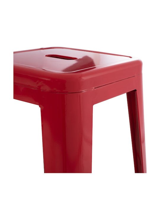 Stool for Bar Outdoor Red 43x43x78cm