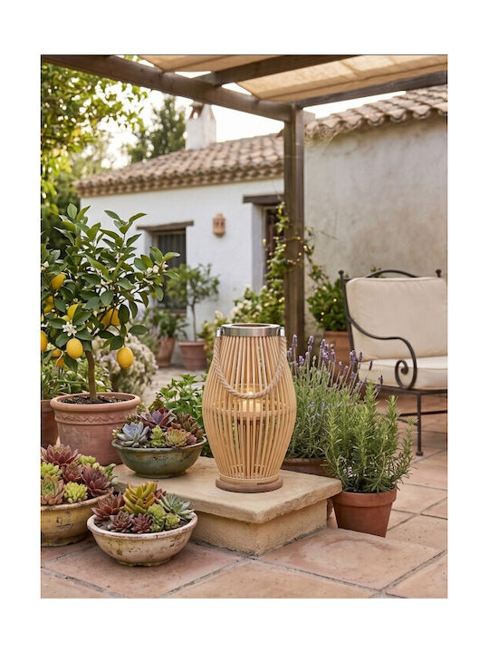 Φαναράκι Bamboo Χρυσό 21x21x38εκ.