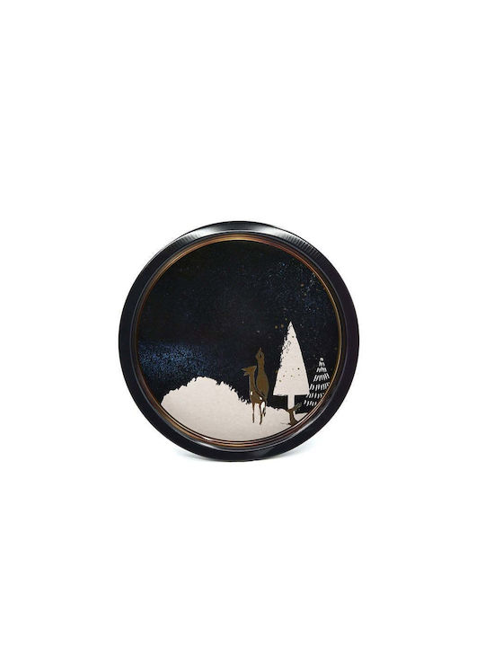SteweHome Weihnachtlicher Metall Salve Schwarz 31,5cm SteweHome Weihnachtlicher Metall Salve Schwarz 31,5cm