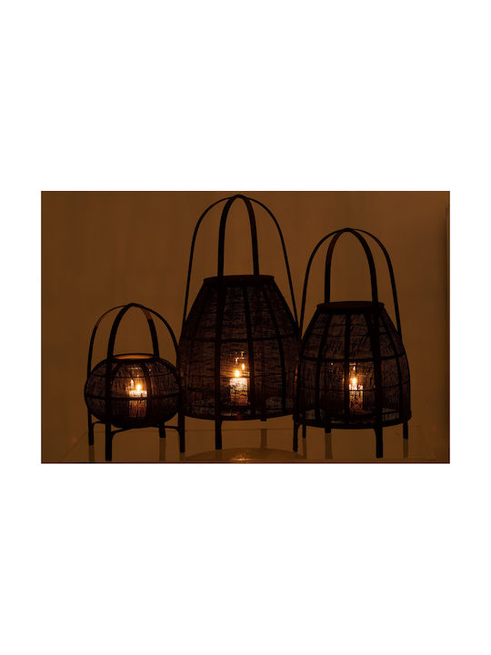 Jolipa Φαναράκι Bamboo Μαύρο 38.5x38.5x70εκ.