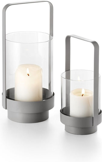 Philippi Metallic Gray Lantern 10.1x9cm