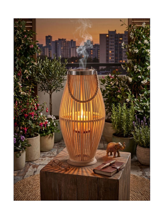 Koopman Φαναράκι Bamboo Καφέ 24x24x48εκ.