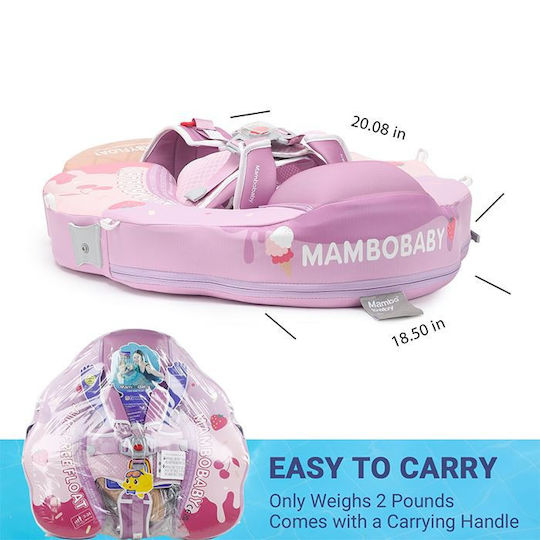 Mambobaby Σωσίβιο Swimtrainer με Διάμετρο 50εκ. και Σκίαστρο Γαλάζιο
