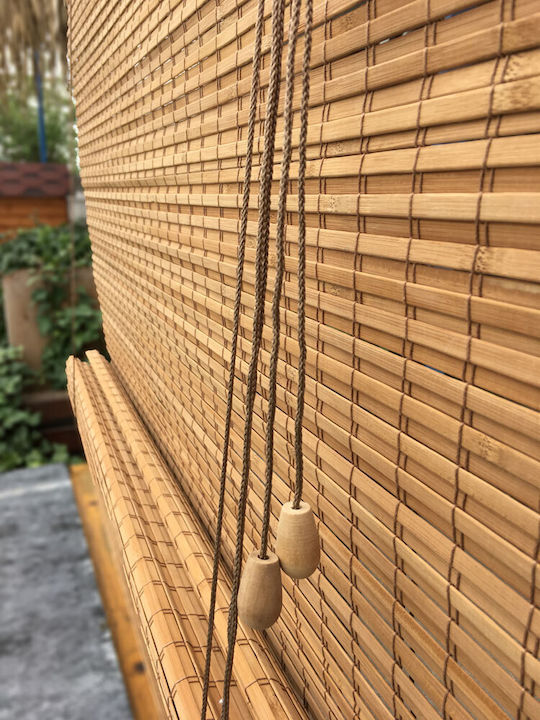 Woodware Στόρι Σκίασης Μπαμπού σε Καφέ Χρώμα Π60xΥ150εκ.