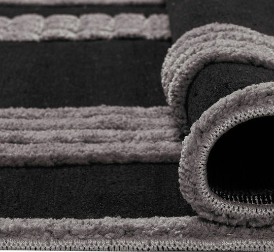 Beauty Home Noir Art 9436 Modern Bedroom Rugs Set Black / Black 9436-ΣΕΤ 3pcs