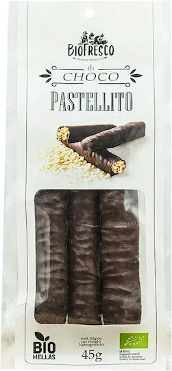 Biofresco Органичен Продукт Бонбони От Сусамови Семена Pastelito С Покритие От Тъмен Шоколад 45гр