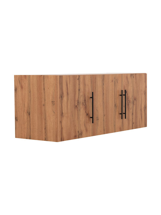 HomeMarkt Rectangular Loft Closet from Chipboard Natural 150x55x6cm HM747.12