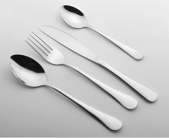 Zokura Cutlery Set Stainless Silver 24pcs