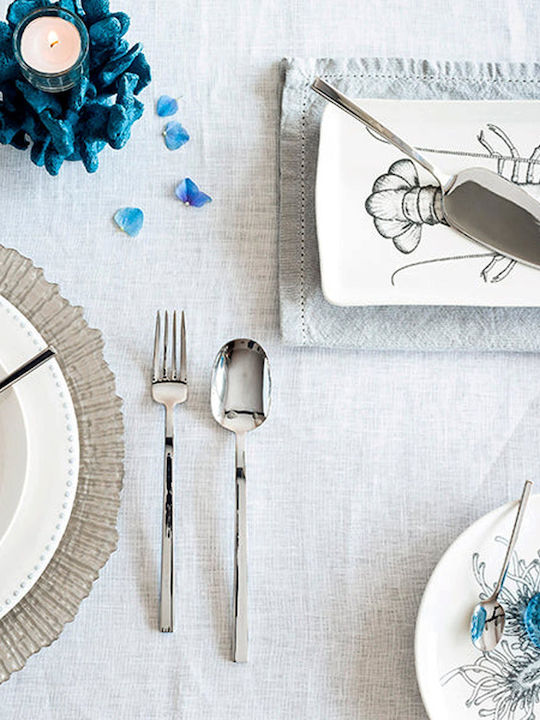 Bra Set de Tacâmuri Inoxidabil Argintiu 24buc cu Set de tacâmuri