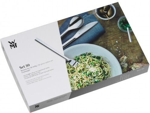 WMF 30-Piece Stainless Steel 18/10 Silver Cutlery Set Palma