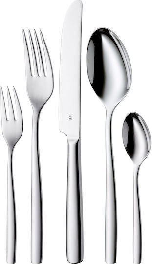 WMF 30-Piece Stainless Steel 18/10 Silver Cutlery Set Palma